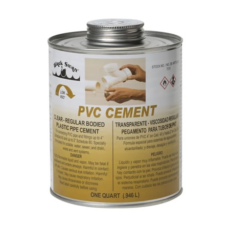 Black Swan PVC Cement (Clear) 1/4 pt. -RB 7000